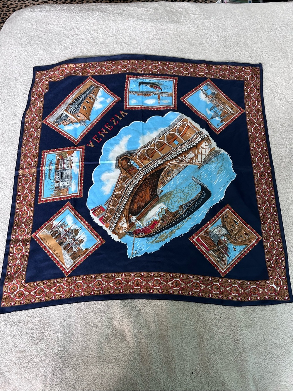 Vintage Venezia Souvenir Scarf